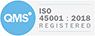 ISO 45001 2018 Accreditation Logo